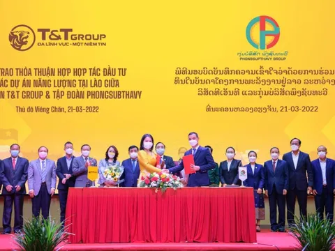 T&T Group hợp tác với tập đoàn hàng đầu của Lào, phát triển 2.500 MW điện tái tạo