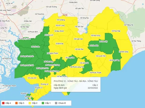 Bà Rịa-Vũng Tàu ghi nhận 1.132 ca mắc Covid-19, 91% F0 đã khỏi bệnh