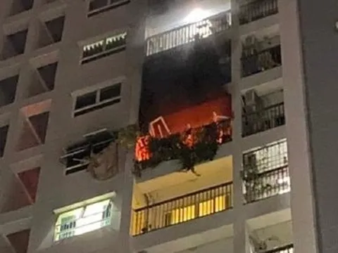 Cháy căn hộ tại chung cư ở Tp.HCM, 2 người rơi từ tầng 10 tử vong