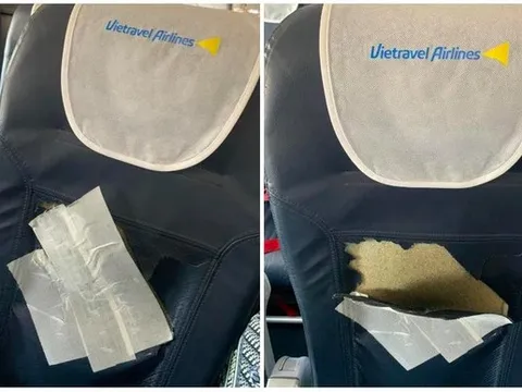 Vietrvel Airlines phản hồi vụ ghế máy bay bị rách: Do tác động của ngoại lực