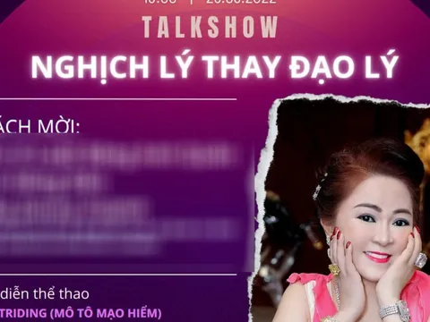 Ngay trước khi bị bắt tạm giam, bà Nguyễn Phương Hằng vẫn thông báo tổ chức talkshow "Nghịch lý thay đạo lý"