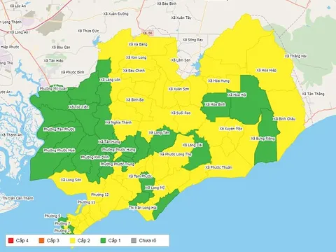 Bà Rịa-Vũng Tàu ghi nhận thêm 629 ca mắc Covid-19 trong ngày