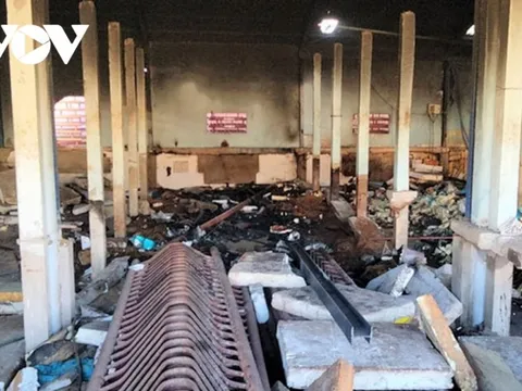 Cháy tại Khu Công nghiệp Hòa Hiệp ở Phú Yên