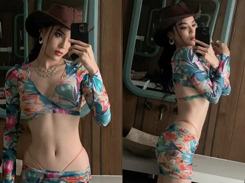 Cận cảnh thân hình nóng bỏng "đỉnh cao" của Hoa hậu Kỳ Duyên