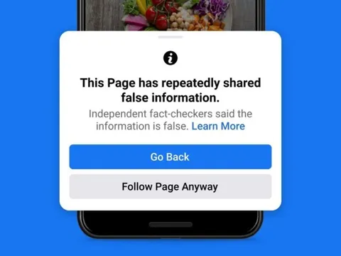 Facebook gặp lỗi khiến phát tán thông tin sai lệch