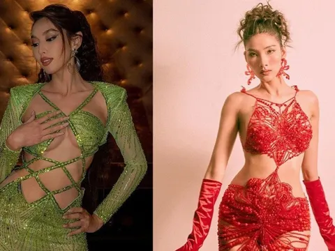 Sao đẹp cuối tuần: Thùy Tiên, Hoàng Thuỳ khoe dáng với đầm hở bạo