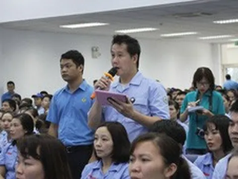 Công nhân bày tỏ nguyện vọng tại ‘Đối thoại tháng 5’