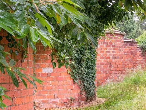 Nhìn tưởng tốn kém, thực tế bức tường này ít gạch hơn so với bức tường thẳng