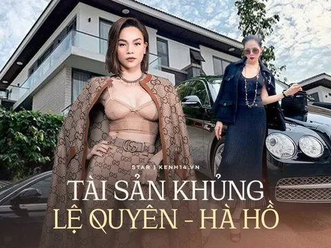 So kè khối tài sản của Hà Hồ và Lệ Quyên: Ở dinh thự nhìn mà "ngợp thở"