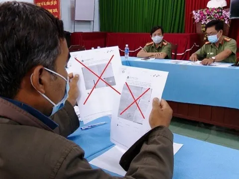 Lập biên bản xử lý chủ tài khoản Facebook xúc phạm cơ quan tổ chức