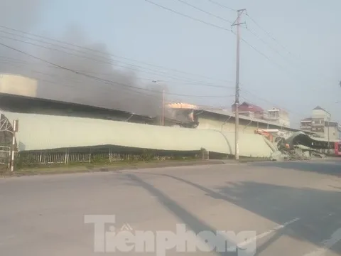 Cháy công ty may Hàn Quốc ở Bắc Giang