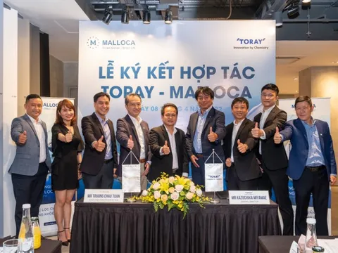 Malloca ký kết hợp tác với Tập đoàn Toray Nhật Bản