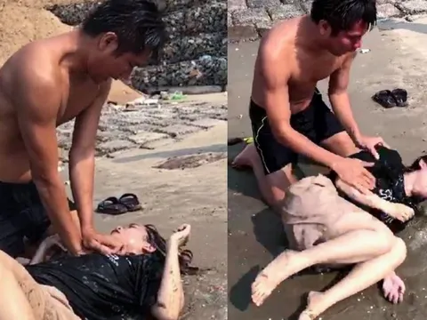 Đồng Nai: Chiến sĩ Công an dũng cảm cứu 4 người đuối nước khi tắm biển