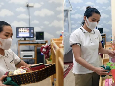 Ảnh: Các trường mầm non ở Hà Nội chuẩn bị cho trẻ em đi học trở lại vào TUẦN NÀY