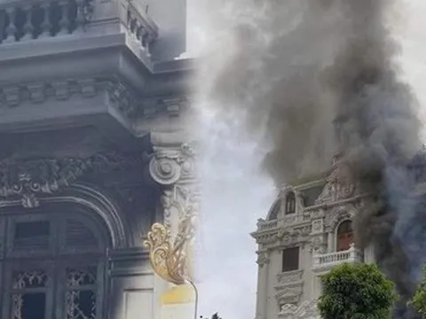 Vụ cháy biệt thự khiến nữ chủ nhà tử vong: Toàn bộ tầng 1 với nội thất bằng gỗ và nhiều đồ đạc quý bị thiêu rụi