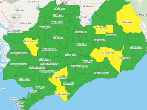 Số ca mắc Covid-19 mới ở Bà Rịa-Vũng Tàu liên tục giảm mạnh