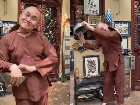 Nghệ sĩ Xuân Hinh dạy con rể cách vẩy rau