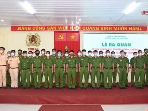 Bình Thuận: Ra quân tổ tuần tra vũ trang, chốt chặn đảm bảo trật tự, an toàn xã hội