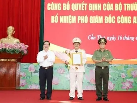 Công an TP Cần Thơ có tân Phó Giám đốc