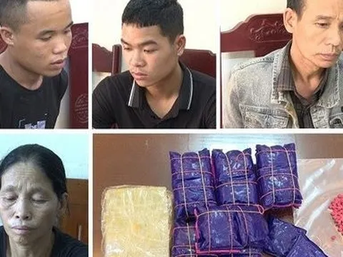 Thanh Hóa: Bắt 4 đối tượng "cõng" 12.000 viên ma túy và một bánh heroin