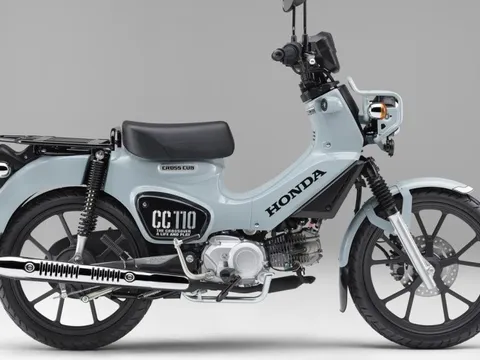 Xe số Honda Cross Cub 110 2022 về đại lý, "uống" 1 lít xăng đi 67km