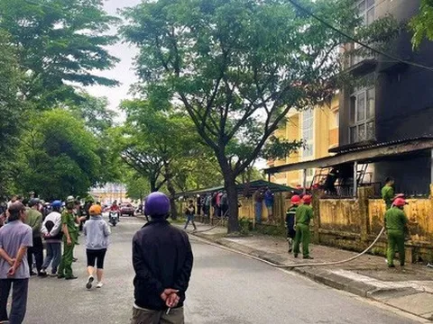 Cháy lớn tại trường Đại học Huế