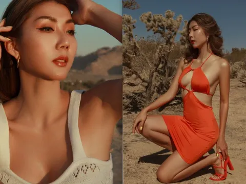 Ngọc Quyên khoe vóc dáng nóng bỏng trên sa mạc nơi Sơn Tùng từng quay MV