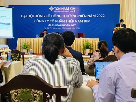 ĐHĐCĐ Thép Nam Kim (NKG): Quý 1/2022 lãi hơn 500 tỷ đồng, đã chốt đơn xuất khẩu đến tháng 7 và phần lớn sang thị trường EU