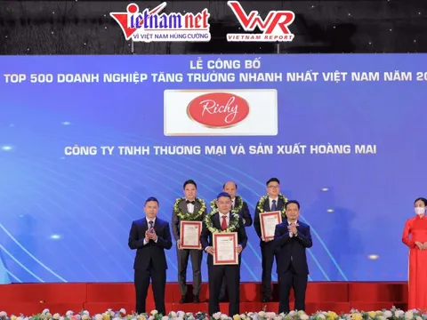 Richy - Hoàng Mai lọt top 5 trong bảng xếp hạng FAST500 năm 2022