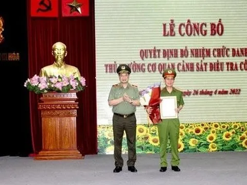 Bổ nhiệm Thủ trưởng Cơ quan CSĐT Công an tỉnh Thanh Hóa