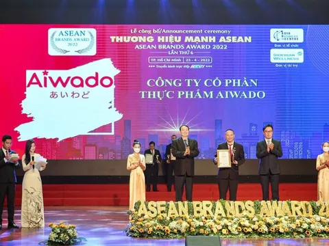 Aiwado đạt TOP 10 thương hiệu mạnh Asean 2022
