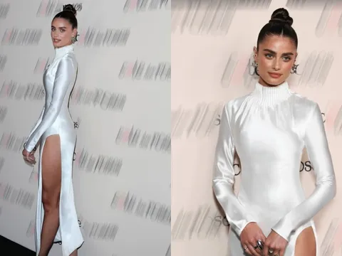 "Thiên thần nội y" Taylor Hill hút mắt với đầm của Công Trí