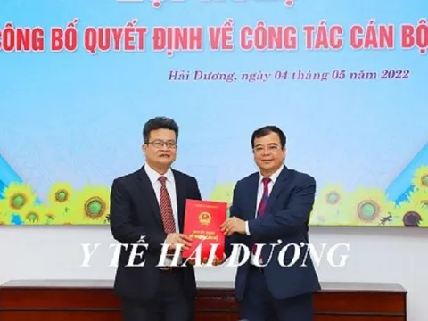 Hải Dương bổ nhiệm thêm Phó Giám đốc Sở Y tế