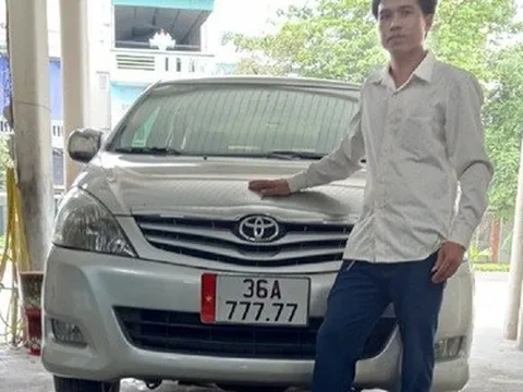 Sau 1 đêm đeo biển số "VIP" 777.77, xe ôtô cũ 320 triệu được trả giá 700 triệu đồng