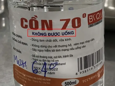 Tăng cường quản lý sản phẩm chứa Methanol