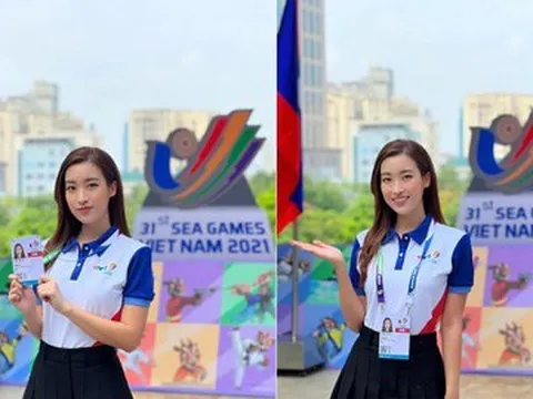 Hoa hậu Đỗ Mỹ Linh chia sẻ cảm xúc, áp lực khi dẫn trực tiếp bản tin về SEA Games 31