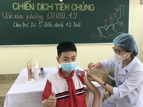 Đẩy nhanh tiến độ tiêm vaccine COVID-19 cho trẻ từ 5 - dưới 12 tuổi