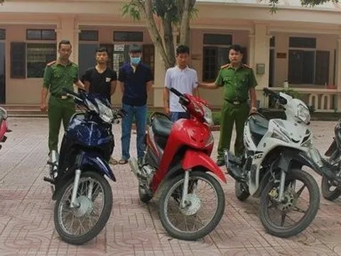 Bắt bộ ba gây ra hàng loạt vụ trộm xe trên địa bàn Nghệ An