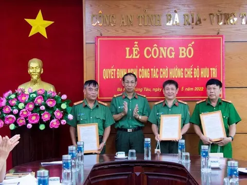 Công an Bà Rịa-Vũng Tàu trao quyết định bổ nhiệm loạt cán bộ