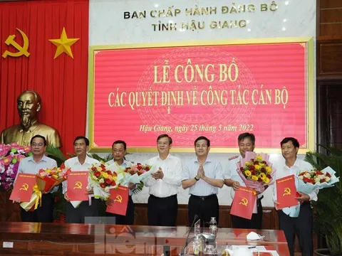 Hậu Giang bổ nhiệm nhiều cán bộ chủ chốt