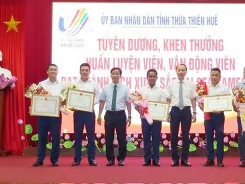 Thừa Thiên-Huế tổ chức lễ tuyên dương huấn luyện viên, vận động viên