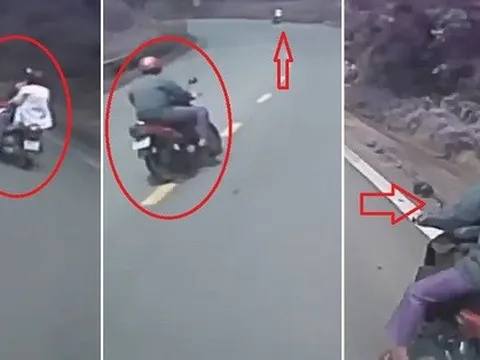 "Người hùng" kể lại khoảnh khắc đuổi theo để cứu xe máy mất phanh đổ đèo Tam Đảo