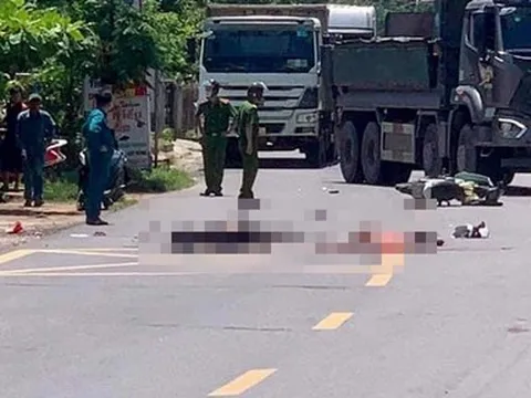 Quảng Nam: Điều tra vụ va chạm với xe tải khiến cặp vợ chồng chết thảm