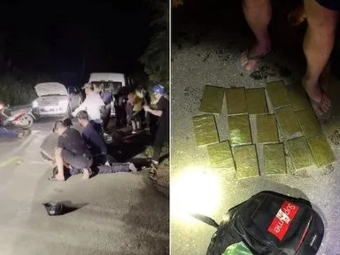 Bắt 2 kẻ "ôm" 15 bánh heroin dùng súng K59 bắn trinh sát bị thương