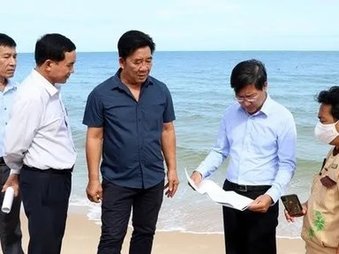 Bình Thuận: Khảo sát mô hình kè bảo vệ bờ biển tại các khu du lịch