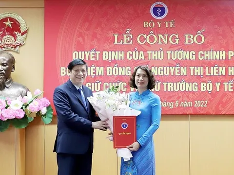 Công bố quyết định của Thủ tướng Chính phủ bổ nhiệm nữ Thứ trưởng Bộ Y tế