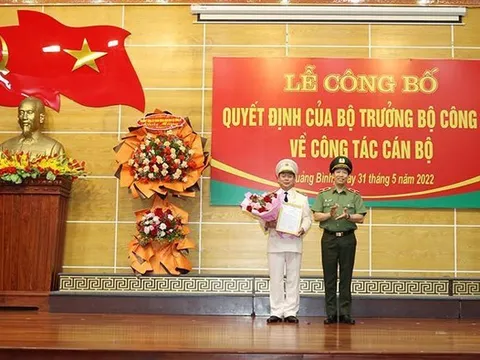 Công bố quyết định của Bộ trưởng Công an về công tác cán bộ