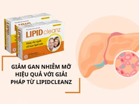 Giảm gan nhiễm mỡ hiệu quả với giải pháp từ Lipidcleanz