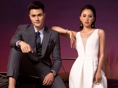 Vĩnh Thụy diện suit bảnh bao bên quý cô Tiểu Vy