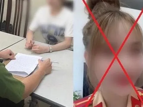 Xử lý người phụ nữ mặc quần áo công an đăng Tiktok "câu like"